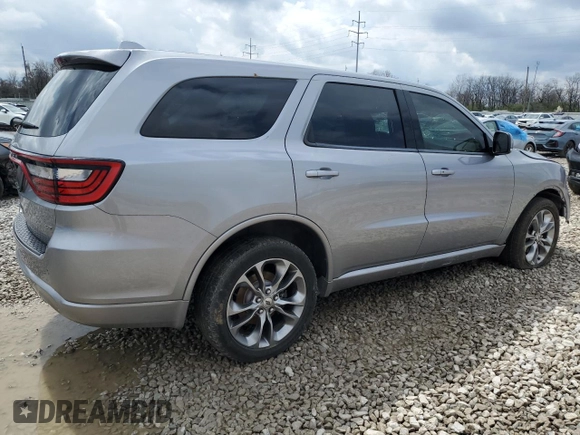 2019 Dodge Durango GT Plus with VIN 1C4RDJDG5KC550286, listed as a Copart auction lot 52127855 with 106,738 mi miles and Salvage title. Bid and sale history available at DreamBid. Image 3.