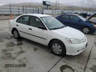 2004 Honda Civic VP with VIN 2HGES16394H620405, listed as a Copart auction lot 50882195 with 191,220 mi miles and Salvage Title. Bid and sale history available at DreamBid. Image 4.