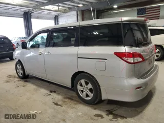 2012 Nissan Quest SL with VIN JN8AE2KP8C9033229, listed as a Copart auction lot 51613355 with 124,855 mi miles and Salvage Title. Bid and sale history available at carsss.com. Image 2.