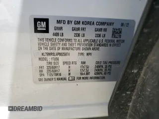 2023 Chevrolet TrailBlazer LT with VIN KL79MRSL4PB025874, listed as a Copart auction lot 60172184 with 30,218 mi miles and Salvage Title. Bid and sale history available at DreamBid. Image 13.