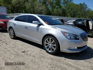 2014 Buick LaCrosse Leather with VIN 1G4GB5G30EF182725, listed as a Copart auction lot 52437685 with 89,906 mi miles and Salvage Title. Bid and sale history available at DreamBid. Image 4.