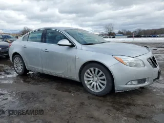 2011 Buick Regal CXL RL3 with VIN 2G4GR5ECXB9206077, listed as a Copart auction lot 42792015 with 44,439 mi miles and Salvage Title. Bid and sale history available at carsss.com. Image 4.