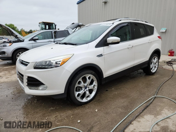 2013 Ford Escape Titanium with VIN 1FMCU0J98DUD76289, listed as a Copart auction lot 62125675 with 155,823 mi miles and Non repairable. Bid and sale history available at DreamBid. Image 1.