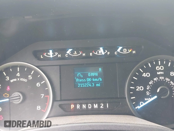 2018 Ford F-150 XL with VIN 1FTEX1CB9JFC81444, listed as a IAAI auction lot 42711062 with 215,224 mi miles and . Bid and sale history available at DreamBid. Image 7.