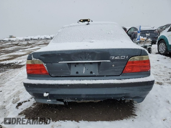 2001 BMW 7 Series 740i with VIN WBAGG83481DN84968, listed as a Copart auction lot 82552834 with Not provided miles and Non repairable. Bid and sale history available at DreamBid. Image 6.