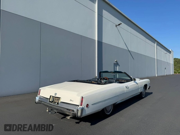 1973 Cadillac Eldorado z VIN 6L67S3Q410957, wystawiony jako Copart lot #64316435 z przebiegiem 74 584 mil mil oraz Czysty tytuł • Clean title. Historia ofert i sprzedaży dostępna na DreamBid. Obrazek 4.