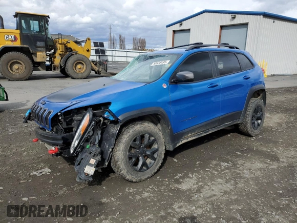 2018 Jeep Cherokee Trailhawk with VIN 1C4PJMBXXJD509312, listed as a Copart auction lot 50838495 with 115,060 mi miles and Salvage Title. Bid and sale history available at carsss.com. Image 1.