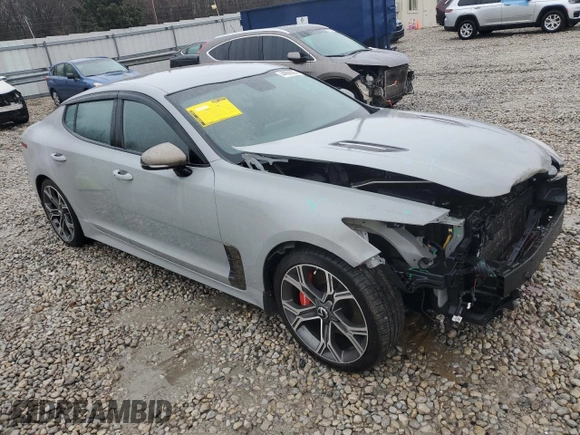2021 Kia Stinger GT with VIN KNAE35LC3M6097243, listed as a Copart auction lot 44968825 with 79,066 mi miles and Salvage Title. Bid and sale history available at DreamBid. Image 4.