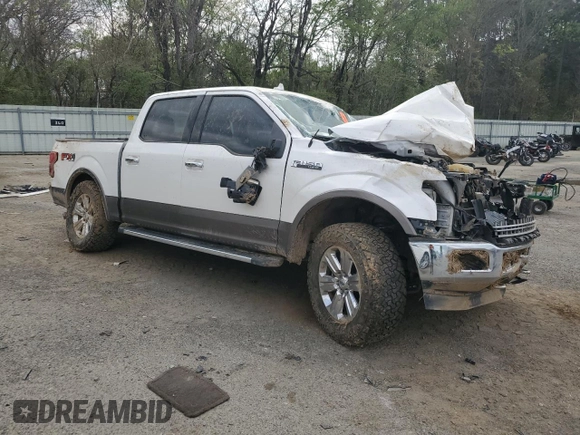 2018 Ford F-150 XL with VIN 1FTEW1EG1JFE56331, listed as a Copart auction lot 50184205 with 152,420 mi miles and Salvage Title. Bid and sale history available at carsss.com. Image 4.