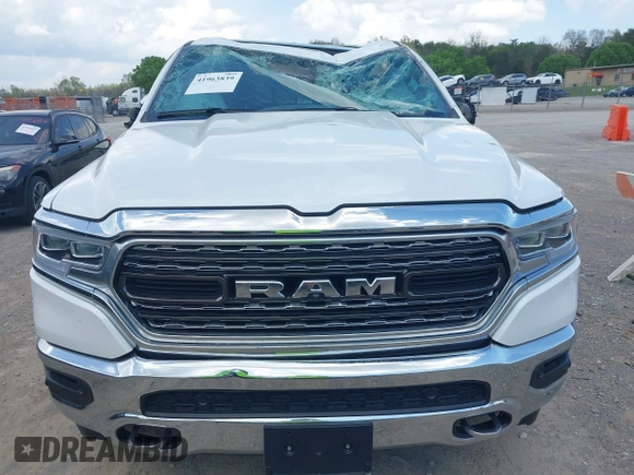 2020 Ram 1500 Limited with VIN 1C6SRFHT6LN364034, listed as a IAAI auction lot 41963839 with 51,902 mi miles. Bid and sale history available at carsss.com. Image 12.