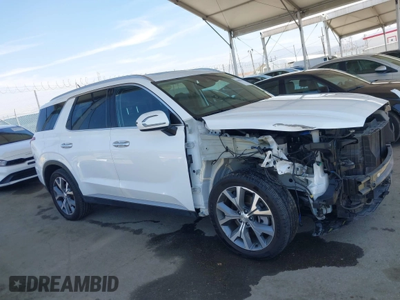 2020 Hyundai Palisade SEL z VIN KM8R44HEXLU128533, wystawiony jako IAAI lot #42094411 z przebiegiem 61 366 mil mil oraz . Historia ofert i sprzedaży dostępna na DreamBid. Obrazek 14.