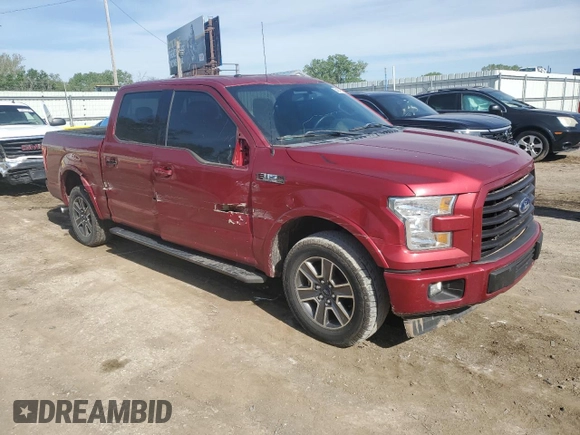 2017 Ford F-150 XL с VIN 1FTEW1CF2HKE45964, выставлен на аукционе Copart как лот 54047535 с пробегом 114 973 миль миль и Списание • Salvage title. История ставок и продаж доступна на DreamBid. Изображение 4.