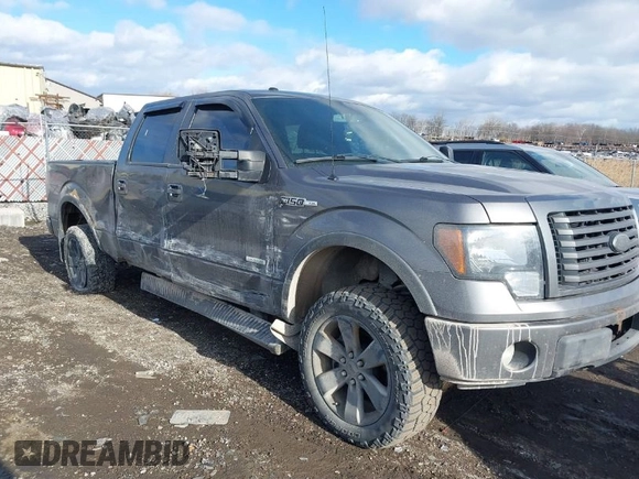 2012 Ford F-150 XL with VIN 1FTFW1ET8CKE26402, listed as a IAAI auction lot 41446188 with 167,987 mi miles. Bid and sale history available at carsss.com. Image 1.