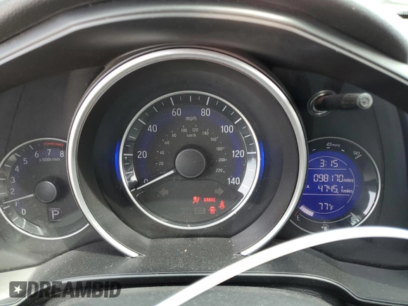 2017 Honda Fit LX z VIN JHMGK5H57HS017091, wystawiony jako Copart lot #55540555 z przebiegiem 98 170 mil mil oraz Szkoda całkowita • Salvage title. Historia ofert i sprzedaży dostępna na DreamBid. Obrazek 9.