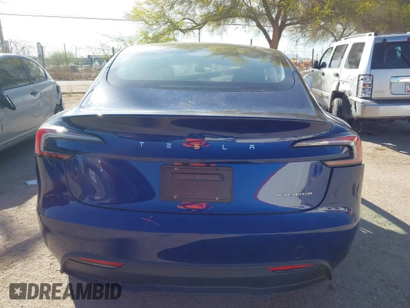 2024 Tesla Model 3 Long Range with VIN 5YJ3E1EB2RF758998, listed as a IAAI auction lot 41861108 with 14,531 mi miles and . Bid and sale history available at DreamBid. Image 17.