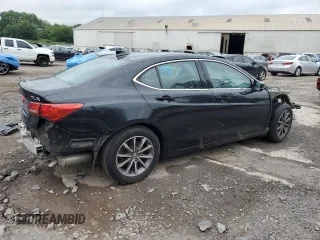 2020 Acura TLX with VIN 19UUB1F39LA003725, listed as a Copart auction lot 62108405 with Not provided miles and Salvage title. Bid and sale history available at DreamBid. Image 3.