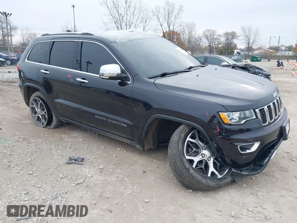 2019 Jeep Grand Cherokee Limited X with VIN 1C4RJFBG3KC637211, listed as a IAAI auction lot 40964270 with 41,611 mi miles and . Bid and sale history available at DreamBid. Image 1.