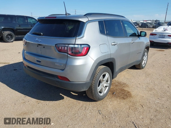 2024 Jeep Compass Latitude with VIN 3C4NJDBN0RT597217, listed as a IAAI auction lot 42503326 with 41,937 mi miles and . Bid and sale history available at DreamBid. Image 4.