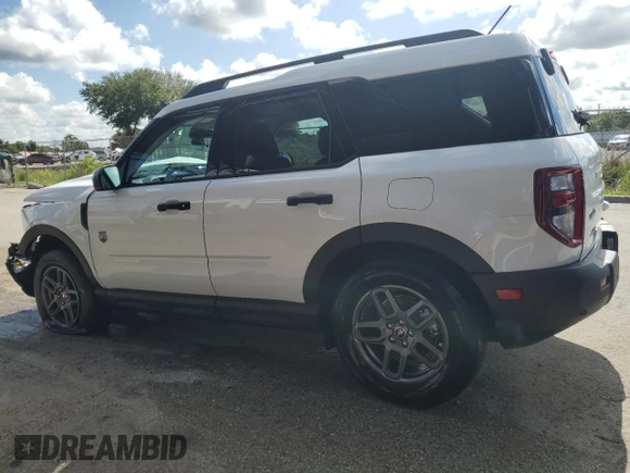 2025 Ford Bronco Sport Big Bend with VIN 3FMCR9BN0SRE09078, listed as a Copart auction lot 62076265 with 7,622 mi miles and Clean title. Bid and sale history available at DreamBid. Image 2.