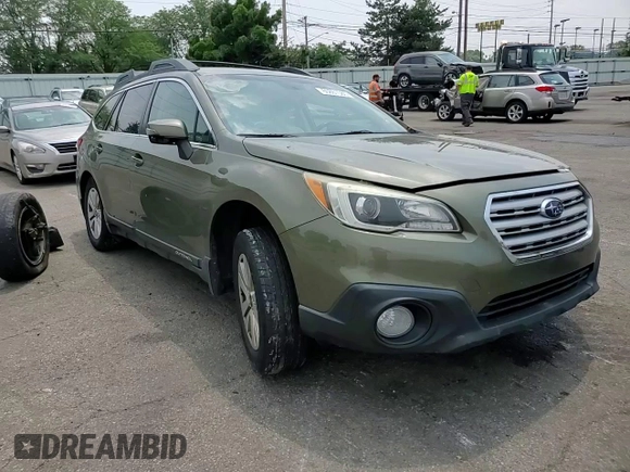 2015 Subaru Outback Premium with VIN 4S4BSAFC5F3306222, listed as a Copart auction lot 60861585 with 217,599 mi miles and Salvage title. Bid and sale history available at DreamBid. Image 15.