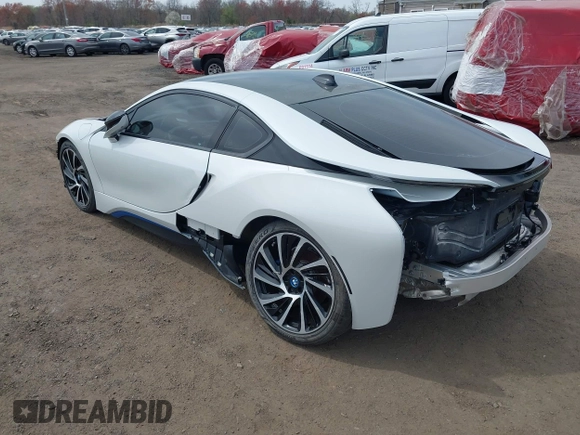 2016 BMW i8 with VIN WBY2Z2C53GV675600, listed as a IAAI auction lot 42079477 with 26,756 mi miles. Bid and sale history available at carsss.com. Image 3.