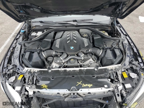 2019 BMW 8 Series M850i xDrive with VIN WBABC4C59KBU96130, listed as a Copart auction lot 82254834 with 0 mi miles and Salvage Title. Bid and sale history available at carsss.com. Image 11.