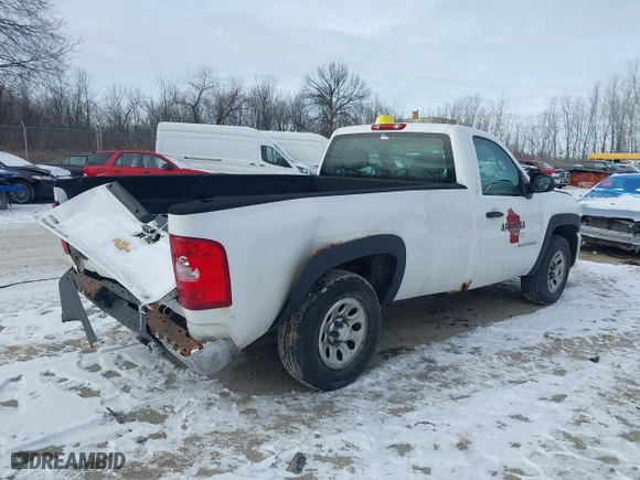 2011 Chevrolet Silverado 1500 Work Truck with VIN 1GCNKPE00BZ257241, listed as a IAAI auction lot 41479355 with 219,543 mi miles. Bid and sale history available at carsss.com. Image 4.