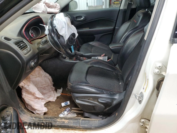 2020 Jeep Compass Trailhawk with VIN 3C4NJDDB4LT119165, listed as a Copart auction lot 48454355 with 135,492 mi miles and Salvage title. Bid and sale history available at DreamBid. Image 7.