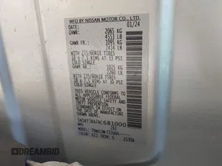 2024 Nissan Rogue SV z VIN 5N1BT3BA7RC681000, wystawiony jako IAAI lot #42275267 z przebiegiem 32 975 mil mil oraz . Historia ofert i sprzedaży dostępna na DreamBid. Obrazek 9.