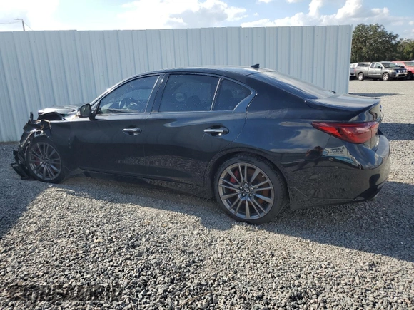 2021 Infiniti Q50 Red Sport 400 with VIN JN1FV7DP4MM850274, listed as a Copart auction lot 79817564 with Not Provided miles and Clean Title. Bid and sale history available at DreamBid. Image 2.