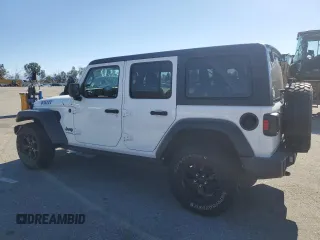 2021 Jeep Wrangler Unlimited Willys с VIN 1C4HJXDG4MW636293, выставлен на аукционе Copart как лот 44272675 с пробегом 34 480 миль миль и Списание • Salvage title. История ставок и продаж доступна на DreamBid. Изображение 2.