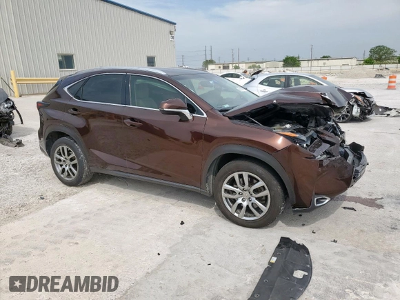 2016 Lexus NX 200t with VIN JTJYARBZ1G2023315, listed as a Copart auction lot 53618905 with 142,123 mi miles and Salvage title. Bid and sale history available at DreamBid. Image 4.