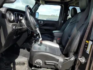 2020 Jeep Wrangler Unlimited Sahara High Altitude with VIN 1C4HJXEG6LW286324, listed as a Copart auction lot 45111415 with 46,984 mi miles and Non repairable. Bid and sale history available at DreamBid. Image 7.