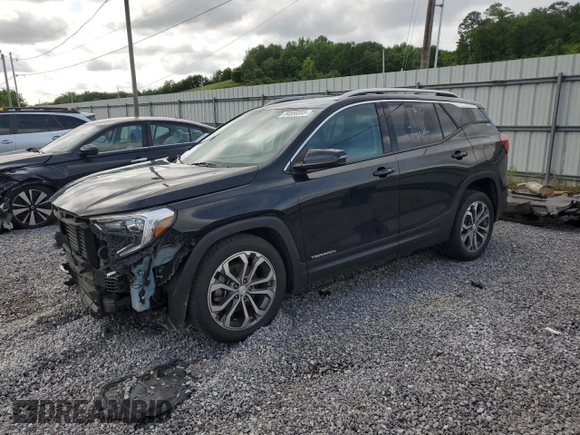 2020 GMC Terrain SLT with VIN 3GKALPEX9LL214555, listed as a Copart auction lot 54550555 with 93,250 mi miles and Salvage title. Bid and sale history available at DreamBid. Image 1.