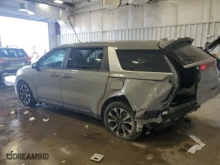 2024 Kia Carnival EX with VIN KNDNC5H30R6442389, listed as a Copart auction lot 46137005 with 7,275 mi miles and Salvage Title. Bid and sale history available at carsss.com. Image 2.