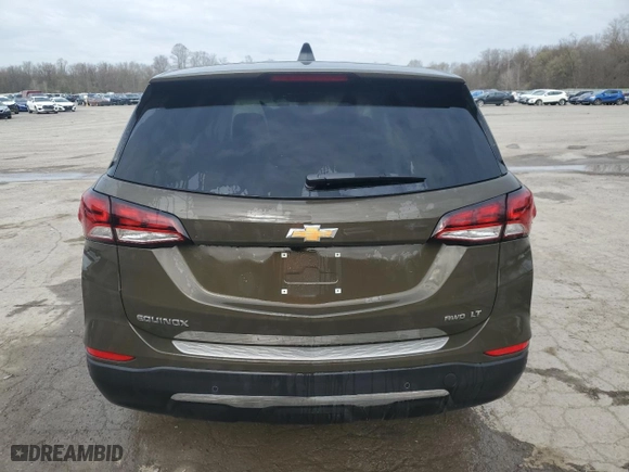 2023 Chevrolet Equinox LT with VIN 3GNAXUEGXPL157844, listed as a Copart auction lot 52706295 with 11,113 mi miles and Salvage Title. Bid and sale history available at carsss.com. Image 6.