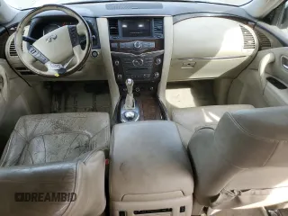 2012 Infiniti QX56 7-passenger with VIN JN8AZ2NE1C9016500, listed as a Copart auction lot 74600284 with 145,656 mi miles and Salvage Title. Bid and sale history available at carsss.com. Image 8.