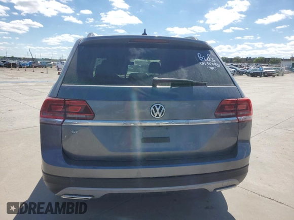 2020 Volkswagen Atlas SE with VIN 1V2DP2CA8LC500101, listed as a Copart auction lot 48404194 with 58,287 mi miles and . Bid and sale history available at DreamBid. Image 6.