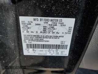 2006 Ford F-150 XLT with VIN 1FTPW14556KD72391, listed as a Copart auction lot 52216265 with 203,699 mi miles and Clean Title. Bid and sale history available at carsss.com. Image 12.