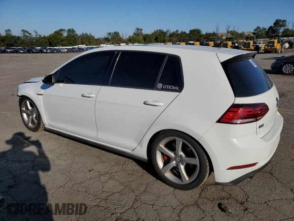 2018 Volkswagen Golf GTI S with VIN 3VW447AUXJM258375, listed as a Copart auction lot 70279604 with 56,568 mi miles and Salvage Title. Bid and sale history available at carsss.com. Image 2.