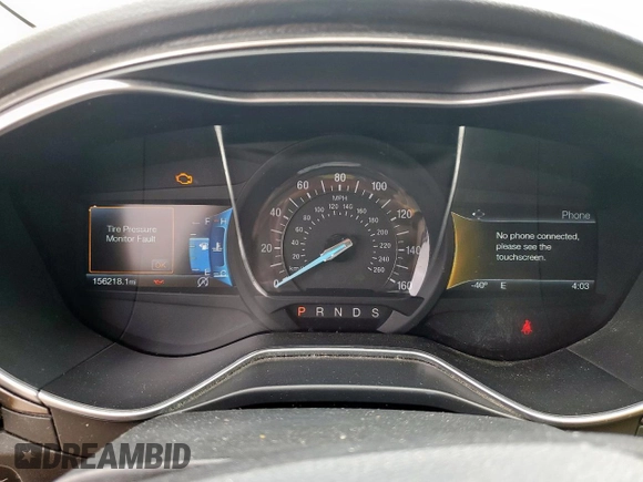 2017 Ford Fusion SE with VIN 3FA6P0HDXHR170848, listed as a Copart auction lot 54949075 with 156,218 mi miles and Salvage title. Bid and sale history available at DreamBid. Image 9.