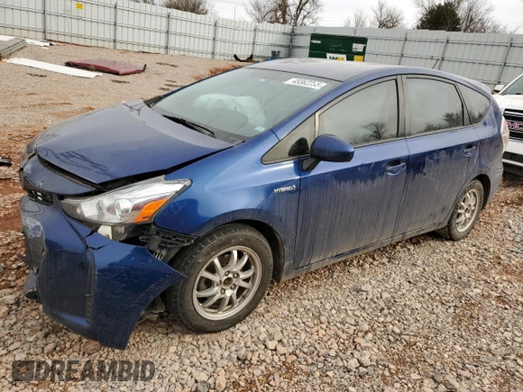 2016 Toyota Prius v Two with VIN JTDZN3EU8GJ049831, listed as a Copart auction lot 45562235 with 188,992 mi miles and Salvage Title. Bid and sale history available at carsss.com. Image 1.