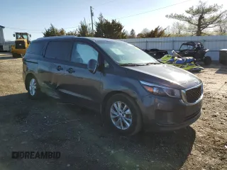 2016 Kia Sedona LX with VIN KNDMB5C13G6197234, listed as a Copart auction lot 49785995 with 87,207 mi miles and Salvage Title. Bid and sale history available at carsss.com. Image 4.