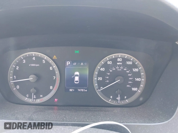 2017 Hyundai Sonata SE with VIN 5NPE24AF6HH518994, listed as a IAAI auction lot 41764608 with 74,761 mi miles. Bid and sale history available at carsss.com. Image 7.