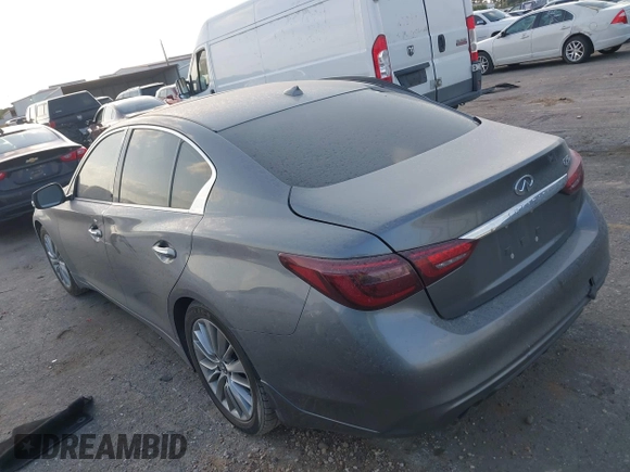 2018 Infiniti Q50 Luxe with VIN JN1EV7AP3JM358783, listed as a IAAI auction lot 42338894 with 100,895 mi miles and . Bid and sale history available at DreamBid. Image 3.