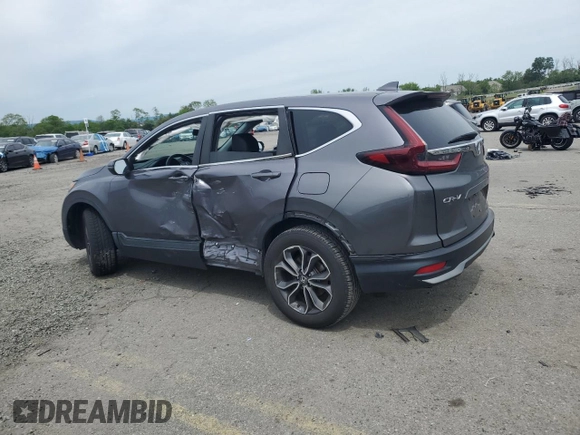 2020 Honda CR-V EX-L with VIN 5J6RW2H80LL037462, listed as a Copart auction lot 58487225 with 50,507 mi miles and Salvage title. Bid and sale history available at DreamBid. Image 2.