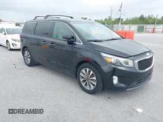 2015 Kia Sedona EX with VIN KNDMC5C11F6038255, listed as a IAAI auction lot 41968284 with 130,765 mi miles. Bid and sale history available at carsss.com. Image 1.