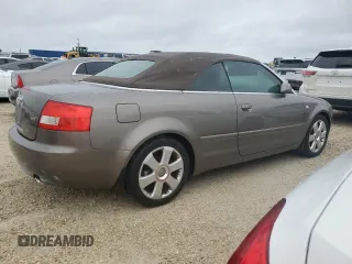 2005 Audi A4 1.8T with VIN WAUAC48H15K016424, listed as a Copart auction lot 74792574 with 74,077 mi miles and Salvage Title. Bid and sale history available at carsss.com. Image 3.