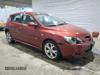 2009 Mazda 3 S Touring with VIN JM1BK344991239524, listed as a Copart auction lot 47602675 with 124,758 mi miles and Salvage Title. Bid and sale history available at DreamBid. Image 4.