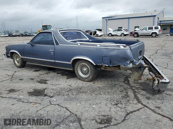 1981 Chevrolet El Camino z VIN 1GCCW80H0BD478009, wystawiony jako Copart lot #55471785 z przebiegiem 2 013 mil mil oraz Szkoda całkowita • Salvage title. Historia ofert i sprzedaży dostępna na DreamBid. Obrazek 2.